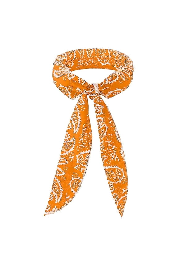Cooling Neck Wraps, Cooling Scarf Ice Bandanas, Cooling Towels Neck Cooler for Hot Weather, for Summer Heat Camping Running Outdoor Sports - Hot Weather Essentials Yellow