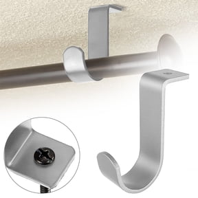 HWHCGZ Curtain Rod Brackets for Ceiling-Mounted, Drapery Rod Holder for 1"Diameter Rod, 1 PCS , Silver