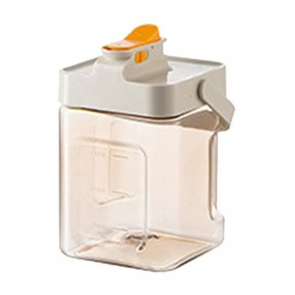 HWHCGZ Drink Dispenser with Spigot,100% Leakproof,Sealed and Filter screen,refrigerator kettle, BPA-free, shatters resistant, perfect for iced tea, Sangria, lemonade, juice, milk White 2.3L