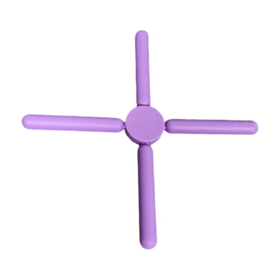 HWHCGZ Foldable Silicone Trivets, 1 PCS Expandable Trivets for Dishes, Hot Pots and Pans Anti-Slip Heat Water for Kitchen Table Hot Pots and Pans Purple