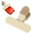 thumbnail image 1 of HWHCGZ Food Clips, Bag Clips for Food Storage, Fresh Keeping Clips for Household Snacks, Plastic Bags Food Grade Plastic Sealing Clips, Air Tight Seal Grip(Beige,Small), 1 of 9