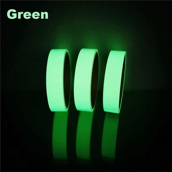 HWHCGZ Glow Tape, 10 Feet x 1.5 Inch, Waterproof, Luminous, Fluorescent, Glow in Dark Duct Tape for Stage, Stair, Outdoor (Green)