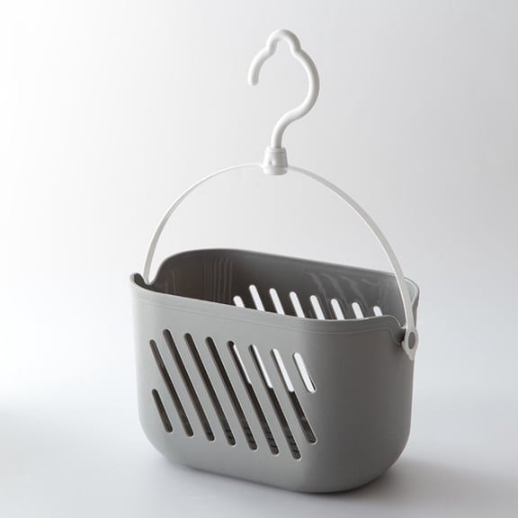 HWHCGZ Hanging Shower Caddy Plastic Hanging Shower Basket Portable Kitchen Organizer Storage Basket with Hook for Home Bathroom Kitchen, Plastic Shower Caddy Basket