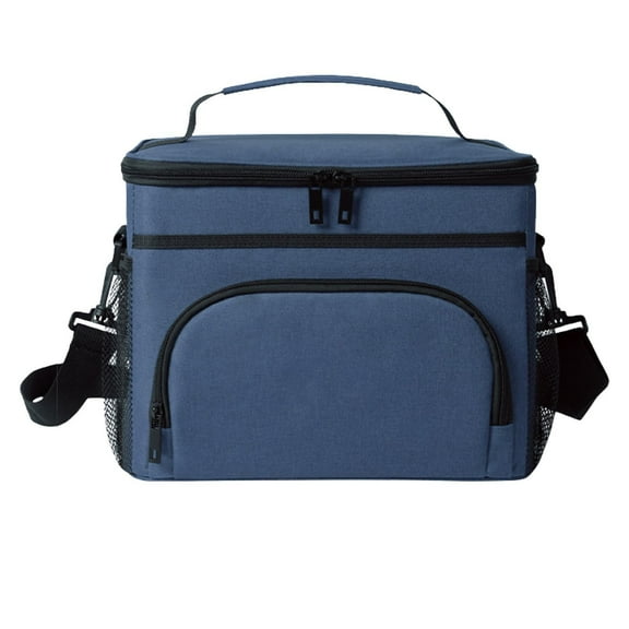 HWHCGZ Insulated Lunch Bag For Women/Men Reusable Lunch Box for Work School Picnic Beach Leak Proof Freezer Cooler Bag With Adjustable Shoulder Strap Blue