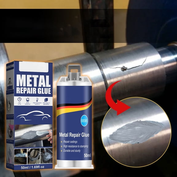 HWHCGZ Metal Repair Glue, Casting Repair Glue, High Temperature Resistant Liquid Metal Welding Filler for Metal Casting Defect(100g)