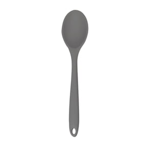 HWHCGZ Mixing Spoons for Cooking, 8" Small Silicone Nonstick Heat Resistant Kitchen Spoon for Serving, Stirring, Baking, and Mixing Tools No BPAs Grey