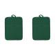 thumbnail image 1 of HWHCGZ Pot Holders for Kitchen Heat Resistant, Cotton Hot Pads for Kitchen Counter Table, Kitchen Pot Holders with Pocket, 9*7In, Blackish Green, 2Pcs, 1 of 2