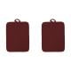 HWHCGZ Pot Holders for Kitchen Heat Resistant, Cotton Hot Pads for Kitchen Counter Table, Kitchen Pot Holders with Pocket, 9*7In, Red, 2Pcs