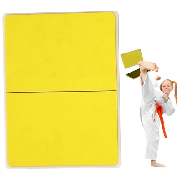 HWHCGZ Rebreakable Boards Martial Arts,Reusable Thickened Training Taekwondo Board ,Boxing Arts Training Equipment Gifts,Yellow