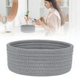 thumbnail image 1 of HWHCGZ Small Basket, Cotton Rope Baskets for Organizing, Cute Mini Tiny Baskets, Decorative Boho Round Storage Basket Bathroom Organization Bin, 1 of 9