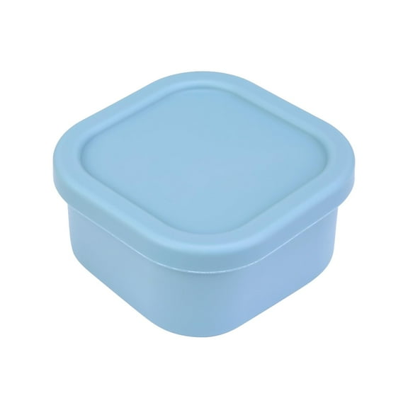 HWHCGZ Square Silicone Travel Soap Case, Leakproof Soap Holder with Lid, Shatterproof Shampoo Bar Holder for Bathroom, Travel, Gym, Camp Blue