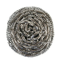 HWHCGZ Stainless Steel Scrubbers for Kitchen Steel Wool Scrubber Pads for Cleaning Dishes, Pans, Pots, Ovens, Grills, Sinks 8.5*8.5*5cm Silver