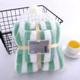 thumbnail image 1 of HWHCGZ Thickened Towel Set, 2-Piece Set Absorbent Cotton Bath Towels, Reusable Towels Ideal for Gym, Beach, Swimming Pool and Camping (1 Towel 35 * 75cm+1 Towel 70 * 140cm) Green, 1 of 8