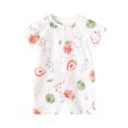 thumbnail image 1 of HWJAD 0-24 Months Baby Unisex Summer Cotton Romper Newborn Girls Boys Short Sleeve Jumpsuit Infant One-Piece Clothes, 1 of 6