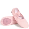 thumbnail image 1 of HWJAD Soft Leather Ballet Shoes for Toddler Little Kid/Big Kid Girls Boys Lace-Free Dance Slippers Ballerina Shoes, 1 of 8