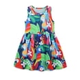 thumbnail image 1 of HWJAD Toddler Girl Summer Hawaii Bird Dress Sleeveless Tank Casual A-line Dresses Cool Beach Sundress, 1 of 8