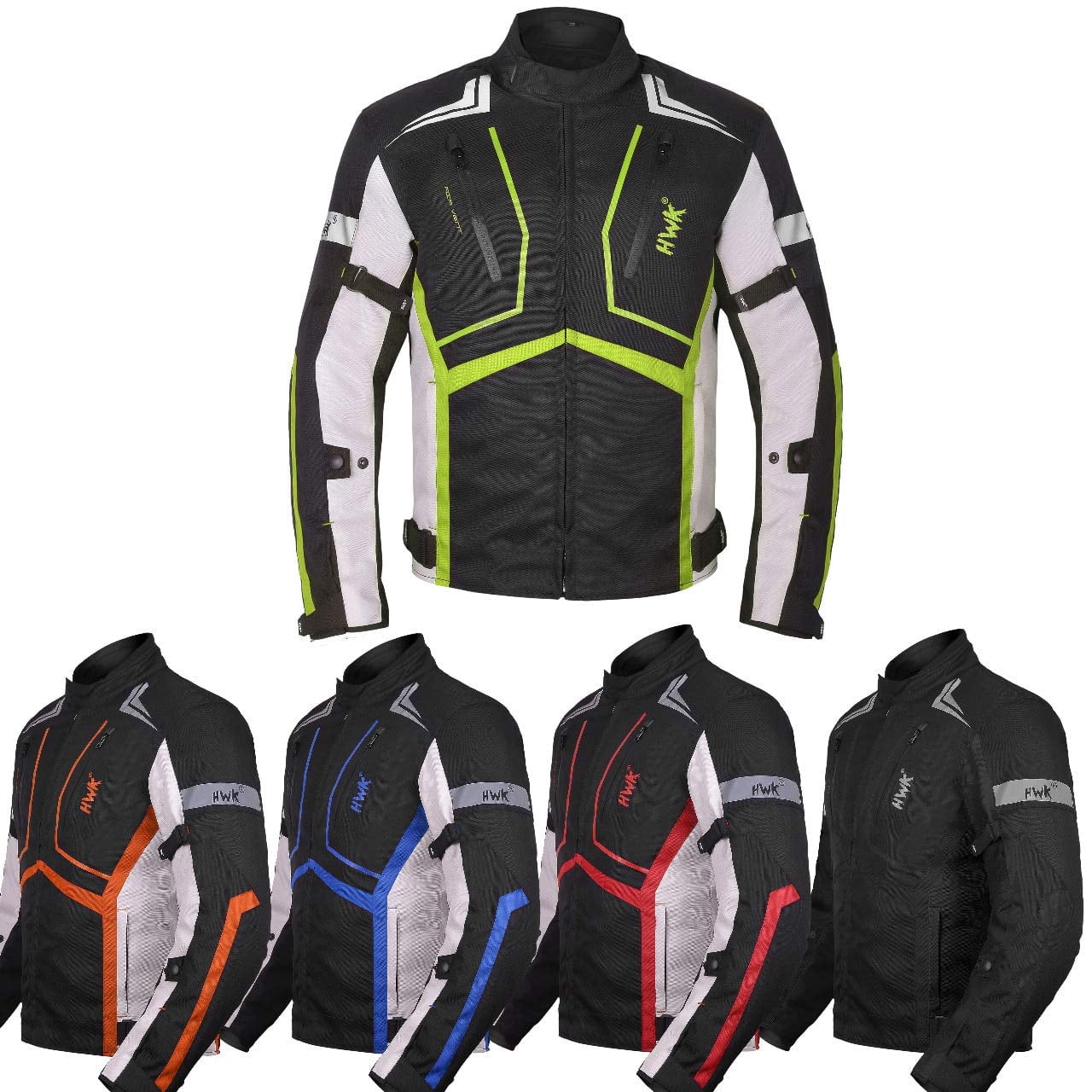 HWK Scorpion Motorcycle Jacket for Men and Women - Armored Cordura