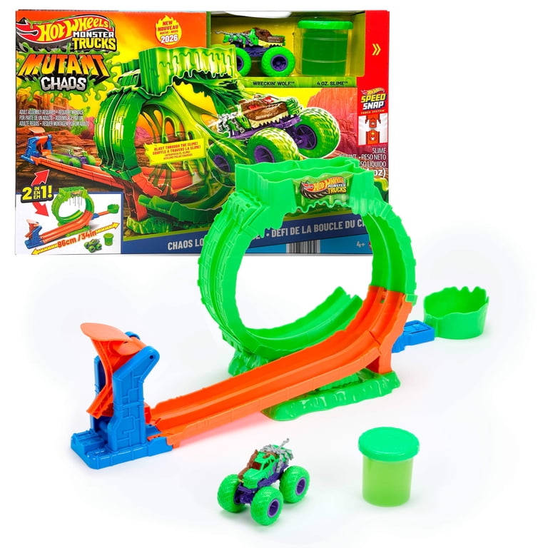 Hot Wheels Monster Trucks Mutant Chaos, Loop Challenge Playset