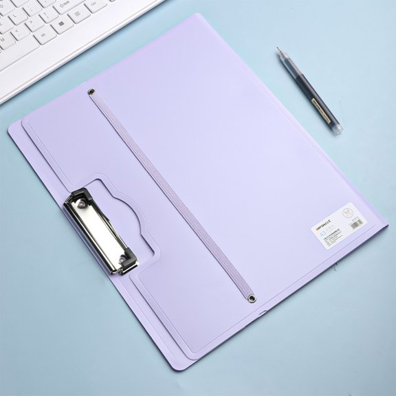 Study Supplies Under $1,A3 Plastic File Folder Document Holder with Clip for Exam Papers School Office Storage Portfolio Letter Size Organization