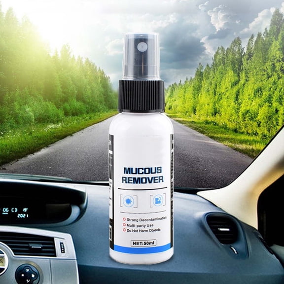 HWRETIE Adhesive Remover Spray 50ml Solar Film Glue Sticker Residue Remover Multi Surface Safe Cleaning Solution for Car Glass Metal Plastic Tape Removal Care