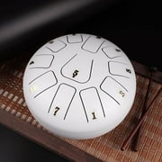 HWRETIE Buddha Stones 8 inch 11 Tone Steel Tongue Drum,Mini Handpan Drum,Worry-free Drum,for Kids Adults Education Entertainment Meditation Yoga Zen Gifts