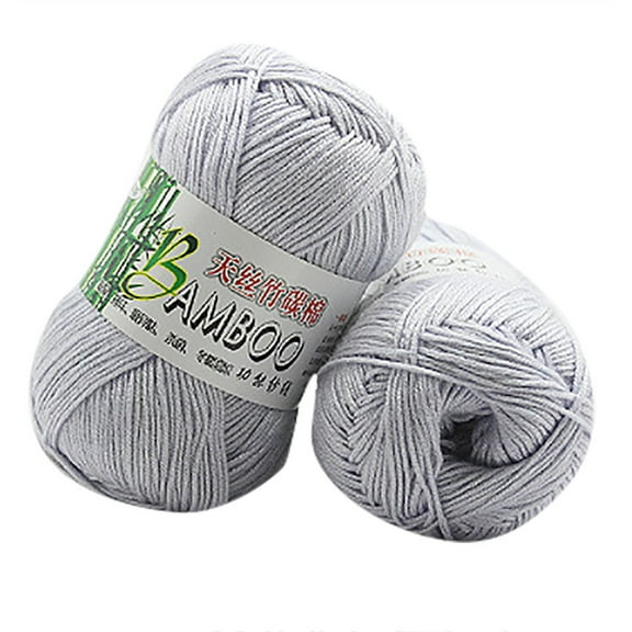 HWRETIE Bamboo Charcoal-Infused Cotton Yarn for Soft Knitting Projects New Warm Soft Natural Knitting Crochet Knitwear Wool Yarn 50g