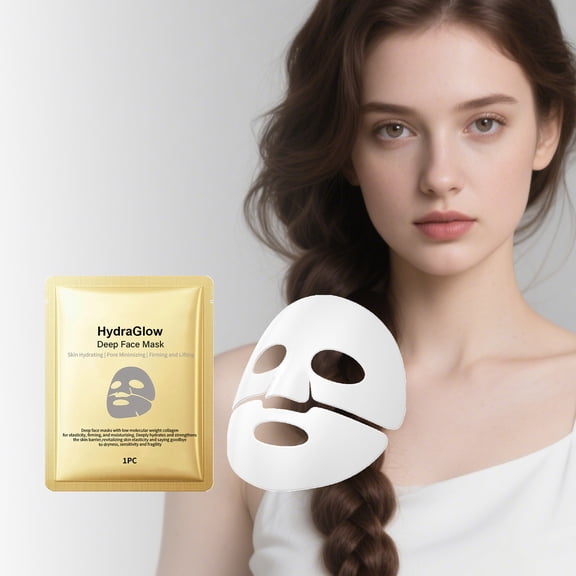 HWRETIE Collagen Moisturizing Jelly Mask,Crystal Split Dissolvable Mask for Hydration and Brightening Skin