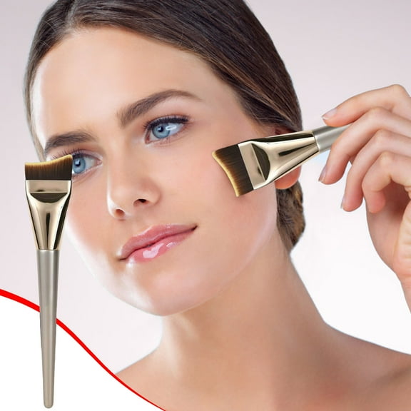 HWRETIE Crescent-Shaped Makeup Brush,Soft Bristles,Precision Application for Powder and Blush