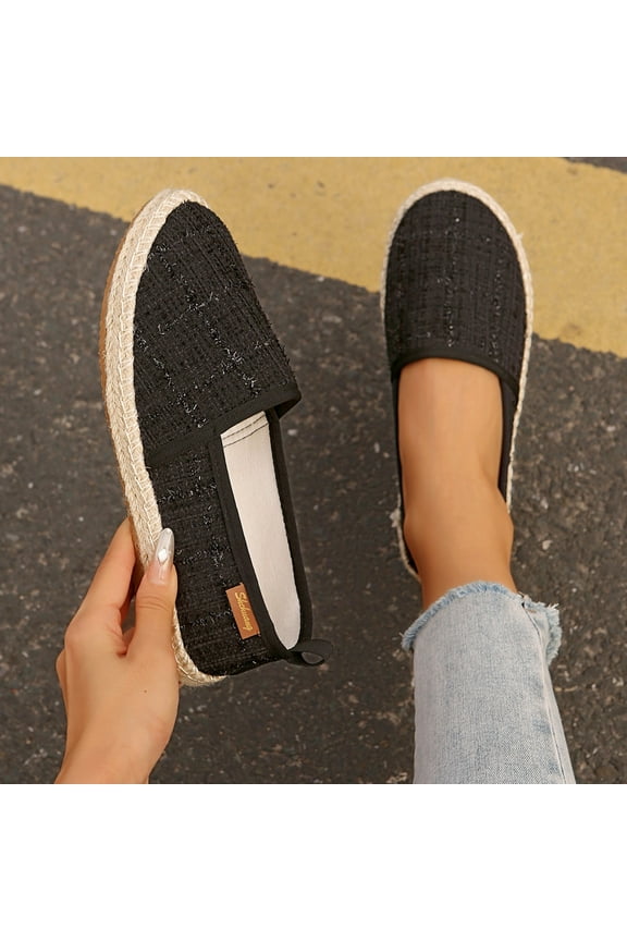 Elegant Women's Ballet Flats,Trendy Low-Cut Slip-On Flats for Spring,Versatile Casual Flat Shoes to Complete Summer Look Black/5.5(36)