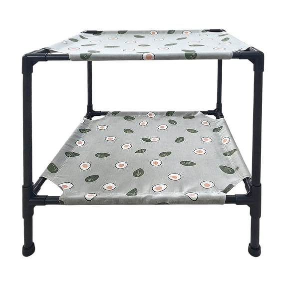 HWRETIE Elevated Pet Bed for Dogs and Cats Summer Raised Cooling Cot Removable Washable Breathable Sleeping Bed Supports Pets up to 20 Catties Indoor Outdoor