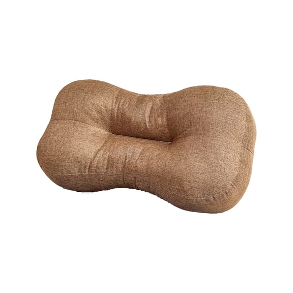 HWRETIE Office Nap Pillow Memory Foam Lumbar Support Cushion Washable Cover Ergonomic Chair Pad for Back Stomach Sleepers