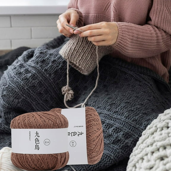 HWRETIE Lace Thread DIY Woven Mercerized Baby Fine Thread Crochet Yarn for Handmade Knitting Crafts,Embroidery Projects and Creative Sewing