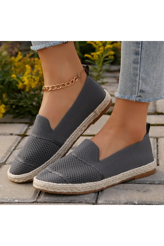 Flat Ballet Shoes with a Chic Style,Casual Slip-On Footwear with Comfort,Suitable for Everyday Wear or Special Occasions Gray/7(39)