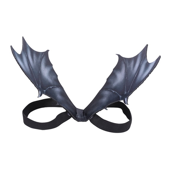 HWRETIE Halloween Pet Bat Wings Costume Lightweight Realistic Wing Set Adjustable Back Attachment for Dogs and Cats Party Cosplay Holiday Photo Prop