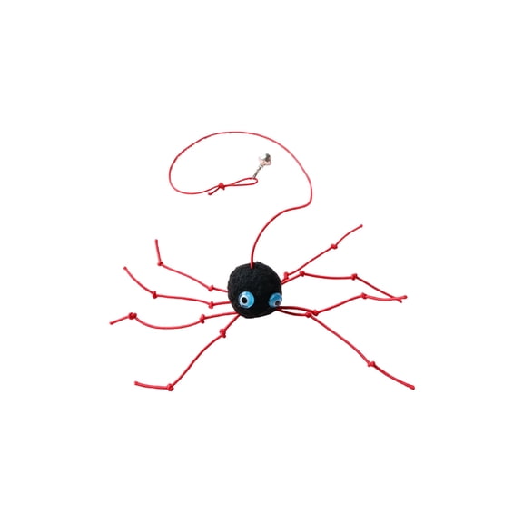 HWRETIE Halloween Spider Cat Teaser Toy Replacement Head Interactive Wand Refill Attachment without Rod for Indoor Cats Hunting Exercise Daily Play Toy