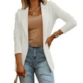 thumbnail image 1 of HWRETIE Knit Blazer Fashion Women Cardigan Collar Long Sleeve Casual Coat Blazer Blouse Women Sweater Coat, 1 of 7