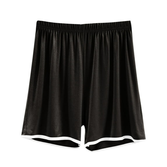 HWRETIE Loungewear Set,Women Pajama Pants Solid Color Modal High Waist Casual Loose Comfortable Plus Size Summer Thin Pajama Pants Home Clothes Sleepwear Black (9XL)