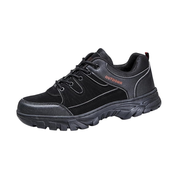 UTTOASFAY Men's Hiking Shoes,Round Toe Outdoor Walking Shoes,Com-fortable Casual Trail Footwear,Lightweight Plus Size Spring Summer Shoes