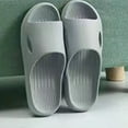 thumbnail image 1 of HWRETIE Men's Indoor Flat Slippers Lightweight Home Comfort Shoes Summer Casual Soft Sole Fashion Slides for Bedroom Indoor Daily Use Gray, 1 of 4