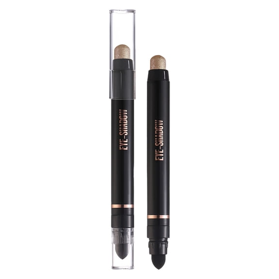 HWRETIE Metallic Gel Eyeshadow Sticks Creamy Long Lasting Bold Eye Makeup with Brush