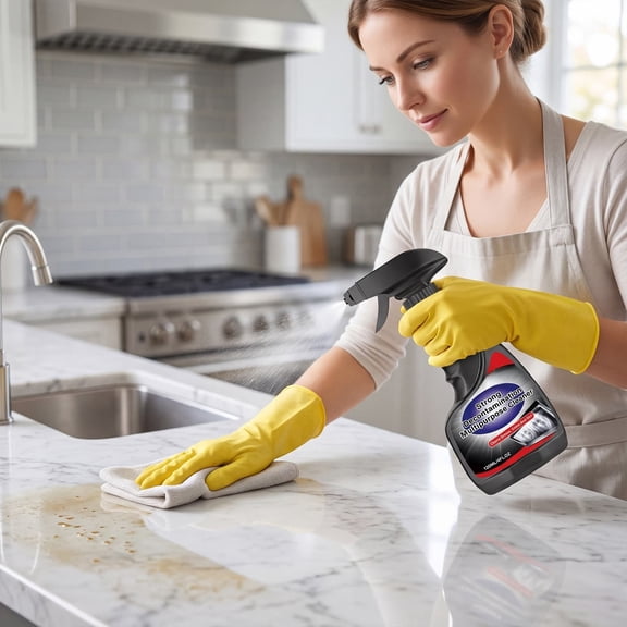 HWRETIE Multi Purpose Stain Remover Spray 120ml Household Cleaner for Fabric Furniture Kitchen Bathroom Oil Dirt Stain Removal Deep Cleaning Maintenance Solution