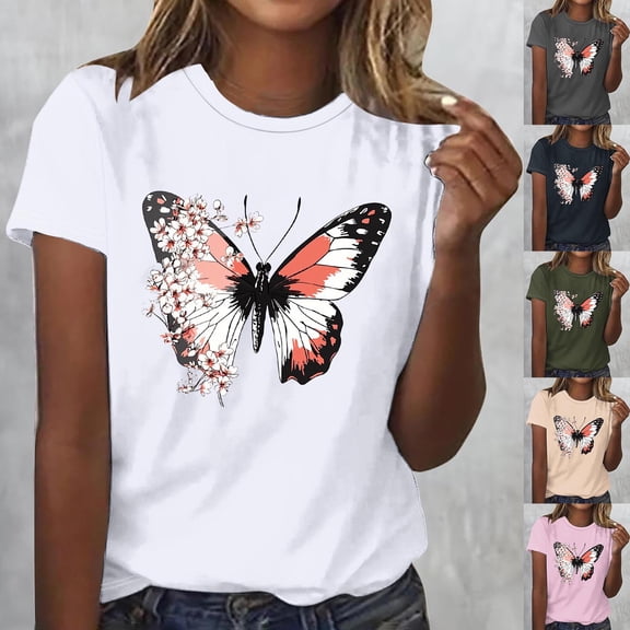 HWRETIE Oversized Tshirts for Women,Summer T Shirt,Plus Size Loose Girl Short Sleeve Graphic Casual Tees Womens Tops Pink