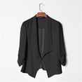 thumbnail image 1 of HWRETIE Flowy Chiffon Evening Cover-Up with Elastic Waist - Women Soft Chiffon Open Front Sheer Long Sleeved Cardigans For Evening Dress, 1 of 3