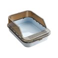 thumbnail image 1 of HWRETIE Semi Enclosed Cat Litter Box Splash Proof Pet Toilet with Litter Scoop High Side Open Design Easy Cleaning Litter Tray for Kittens Indoor Cats, 1 of 6