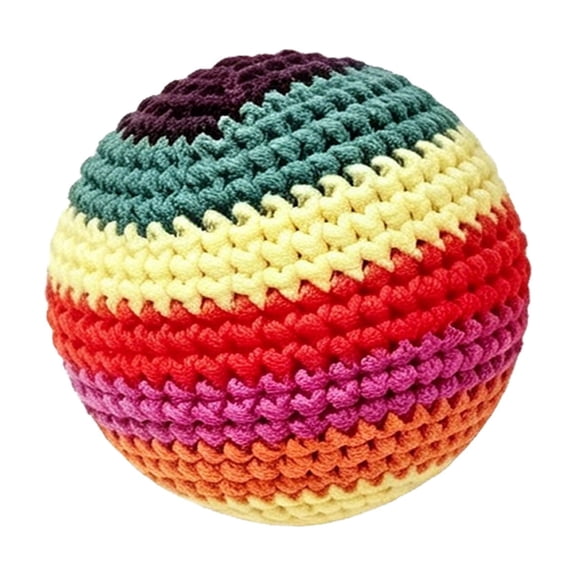 Handmade Knitted Sack 2026 Upgraded Footbag Hack-Sacks Multicolor Cloth Bean Bag Set for Beginners Juggling Toss Ball