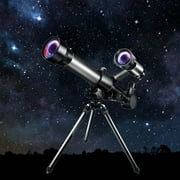 HWRETIE Telescope for Kids 8-12,Science Telescopio with Tripod 3 Eyepieces Portable for Children & Beginners 5ml