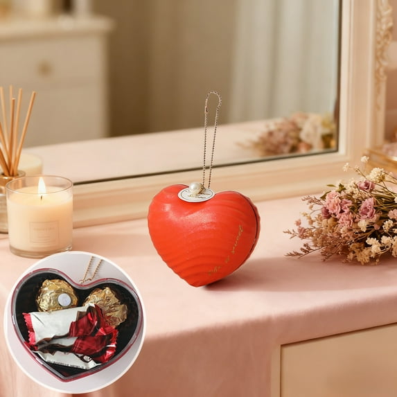 HWRETIE Valentines Day Candy Gift Box,Empty Decorative Metal Box for Wedding Candy,Small Gifts and Party Favors