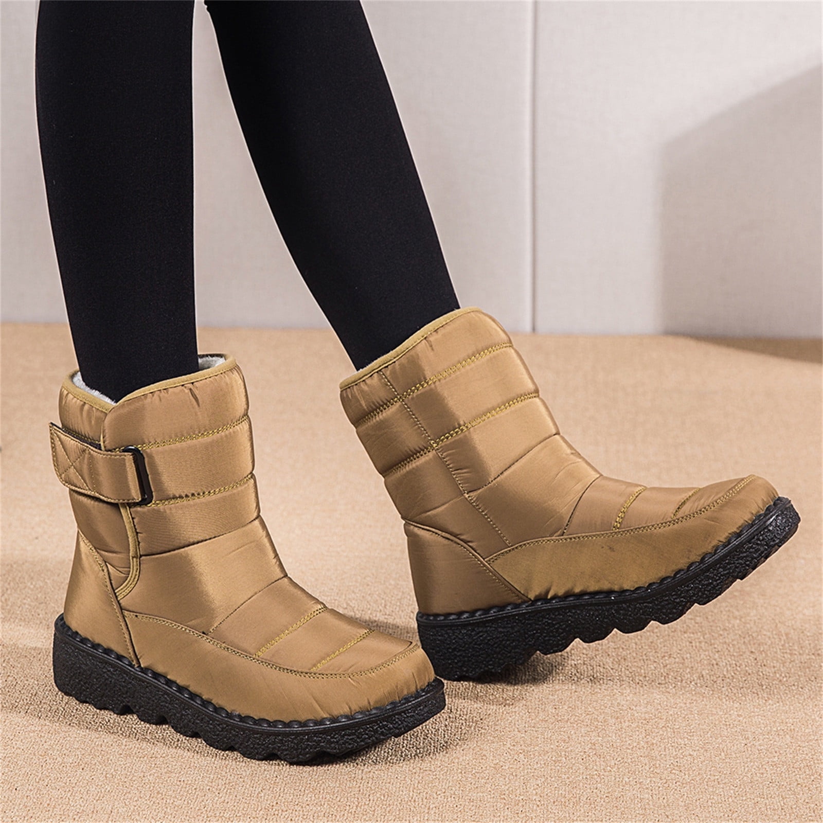 HWRETIE Waterproof Winter Snow Boots - 2025 Winter New Cotton Shoes ...