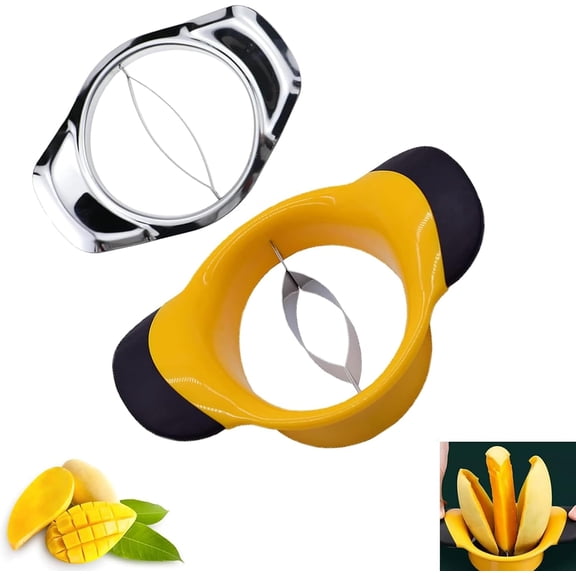HWYUTDSAQR-Mango Slicer Fruit Tool for Mangoes Effortless Pitting Mango Cutter 2 Pack