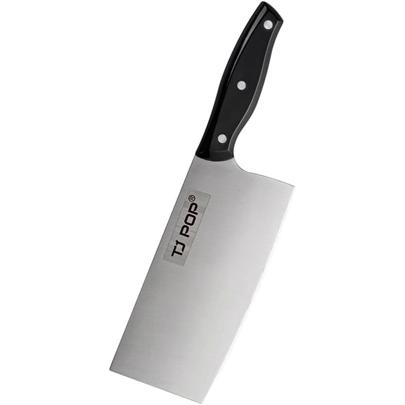 HWYUTDSAQR-Meat Cleaver 7.3 inch, Ultra Sharp Chinese Chef's Knife, 420HC Stainless Steel Blade Thickness 2 mm for Home Kitchen and Restaurant